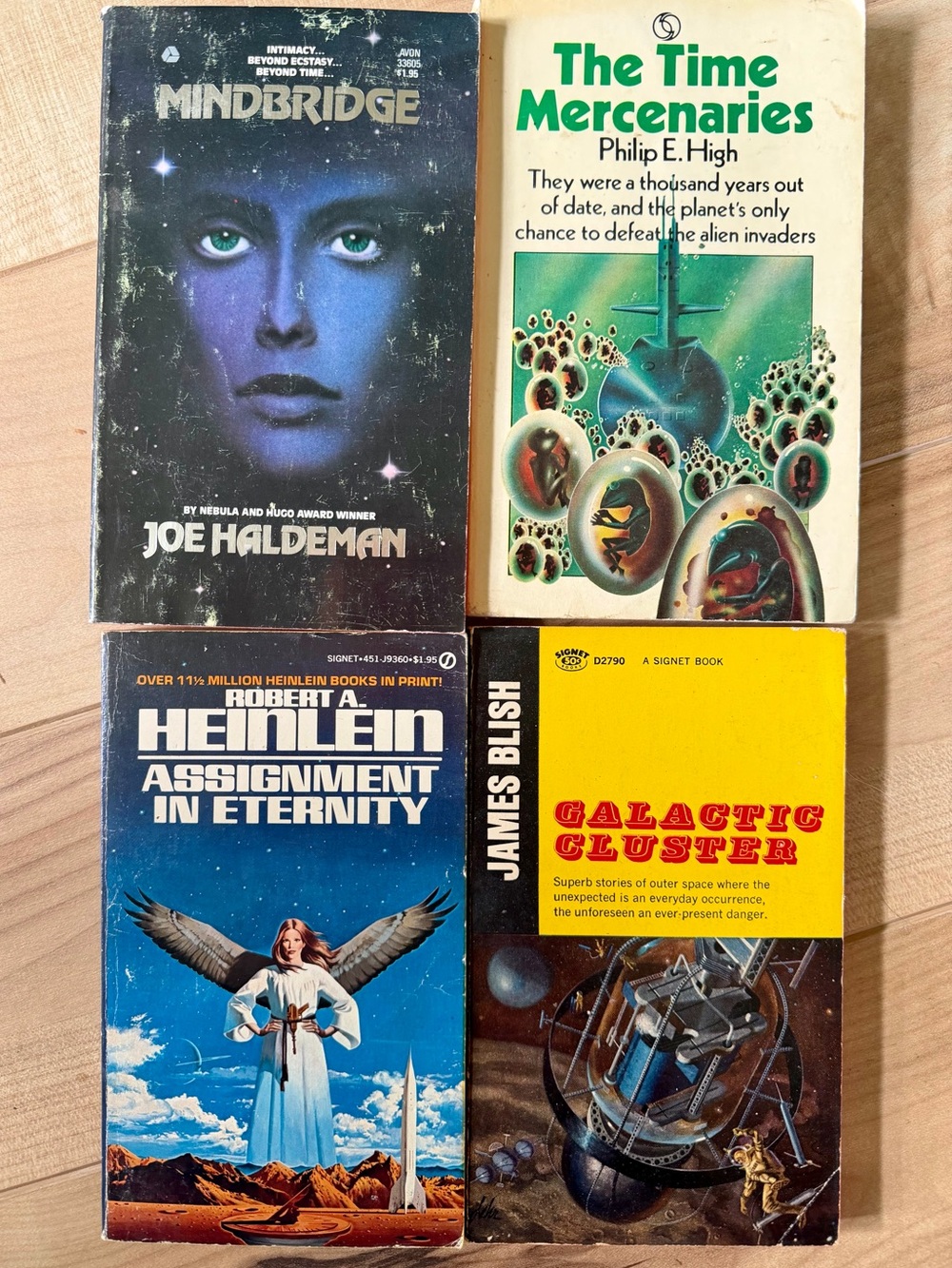 Vintage bundle of sci-fi paperback books